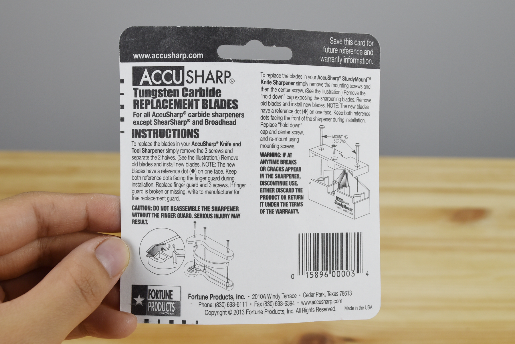 AccuSharp Replacement Sharpening Blades - Thomas Tools Malaysia