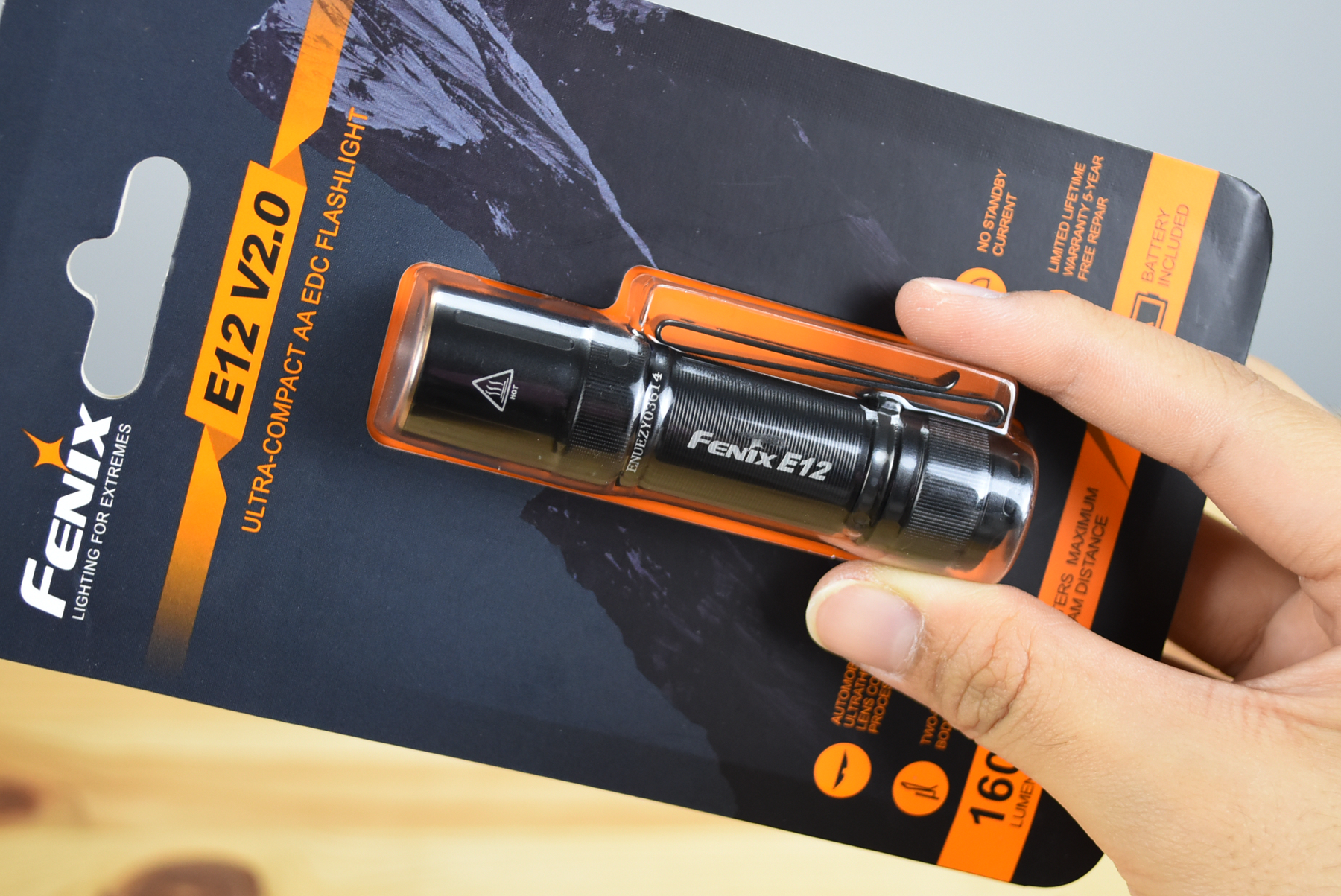 Fenix E12 V2.0 Flashlight (160 Lumens)