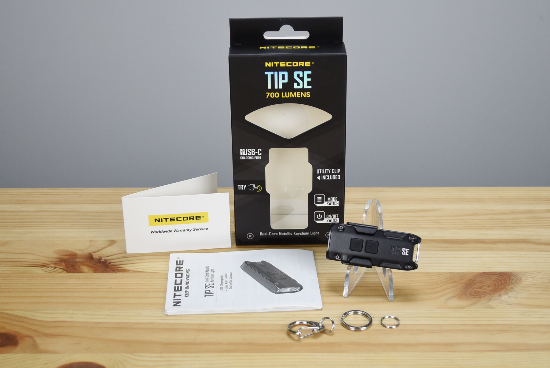 Nitecore TIP SE Keychain Rechargeable Flashlight (700 Lumens) (2 Versions)