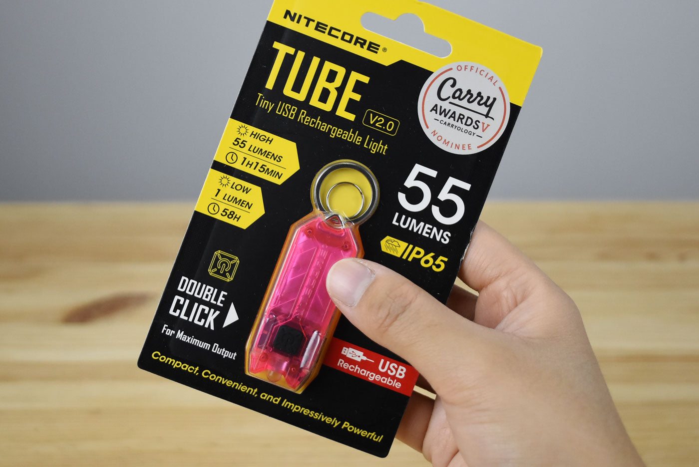 Nitecore Tube V2.0 Rechargeable Flashlight (55 Lumens) (9 Versions)
