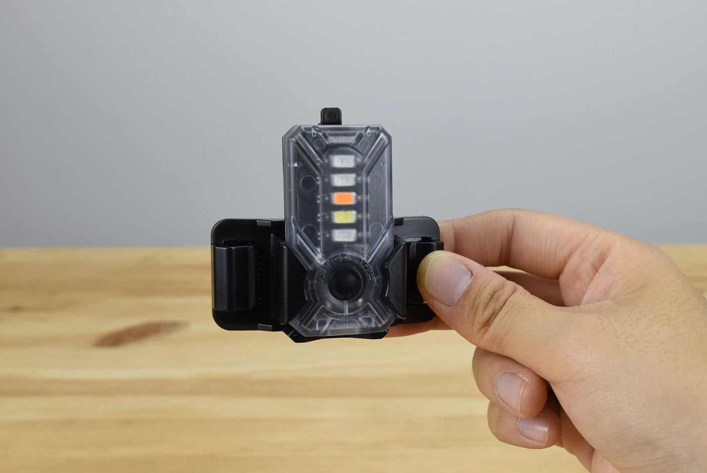 Nitecore NU07LE Mini Helmet Signal Safety Light (15 Lumens)