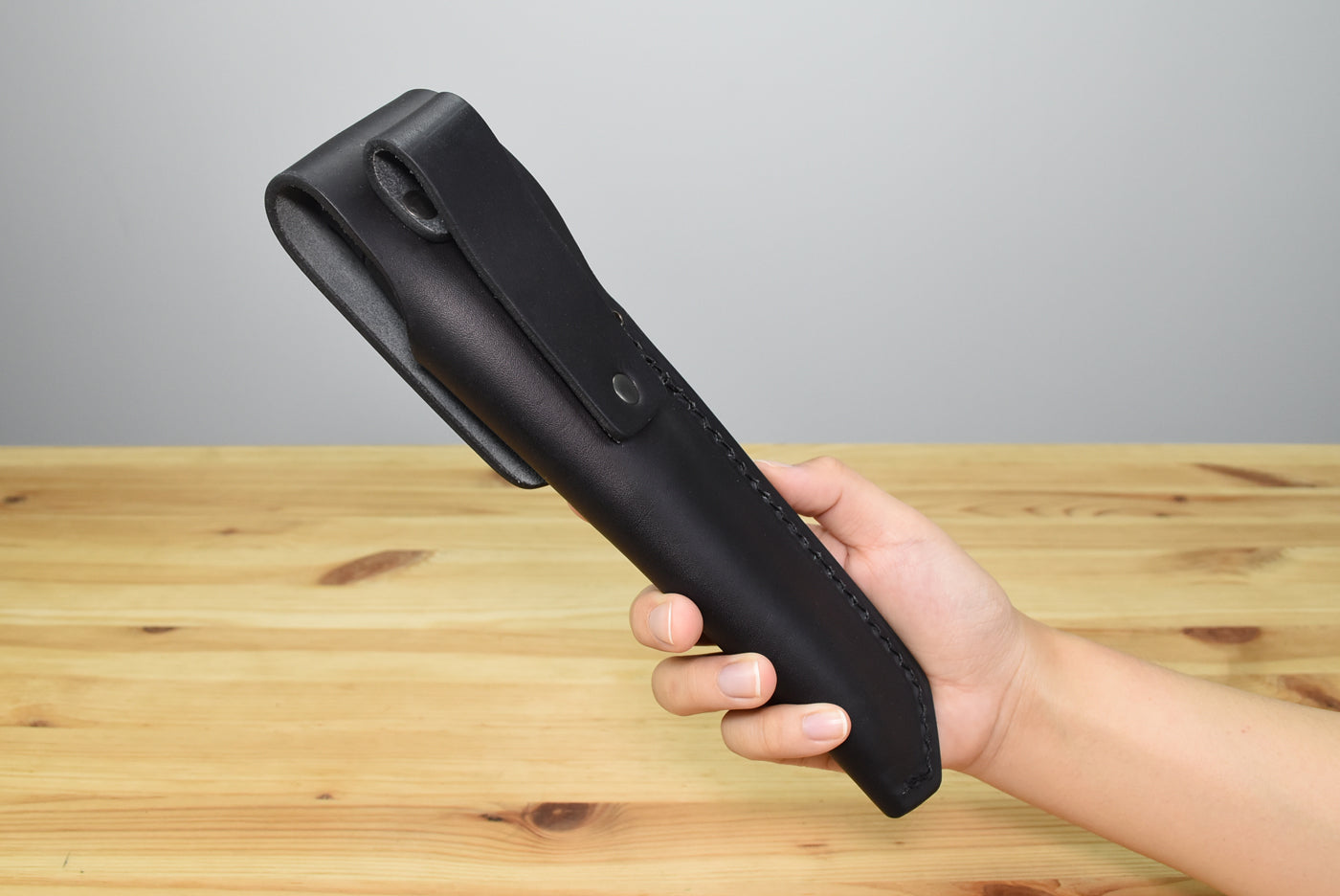 Morakniv Garberg (C) Black Blade Bushcraft Knife (Leather Sheath)