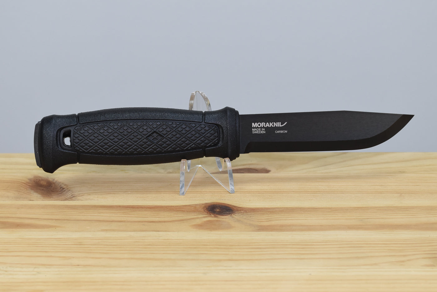Morakniv Garberg (C) Black Blade Bushcraft Knife (Leather Sheath)