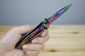 Tac Force 848 Titanium Finish EDC Folding Knife (Rainbow) - Thomas Tools Malaysia