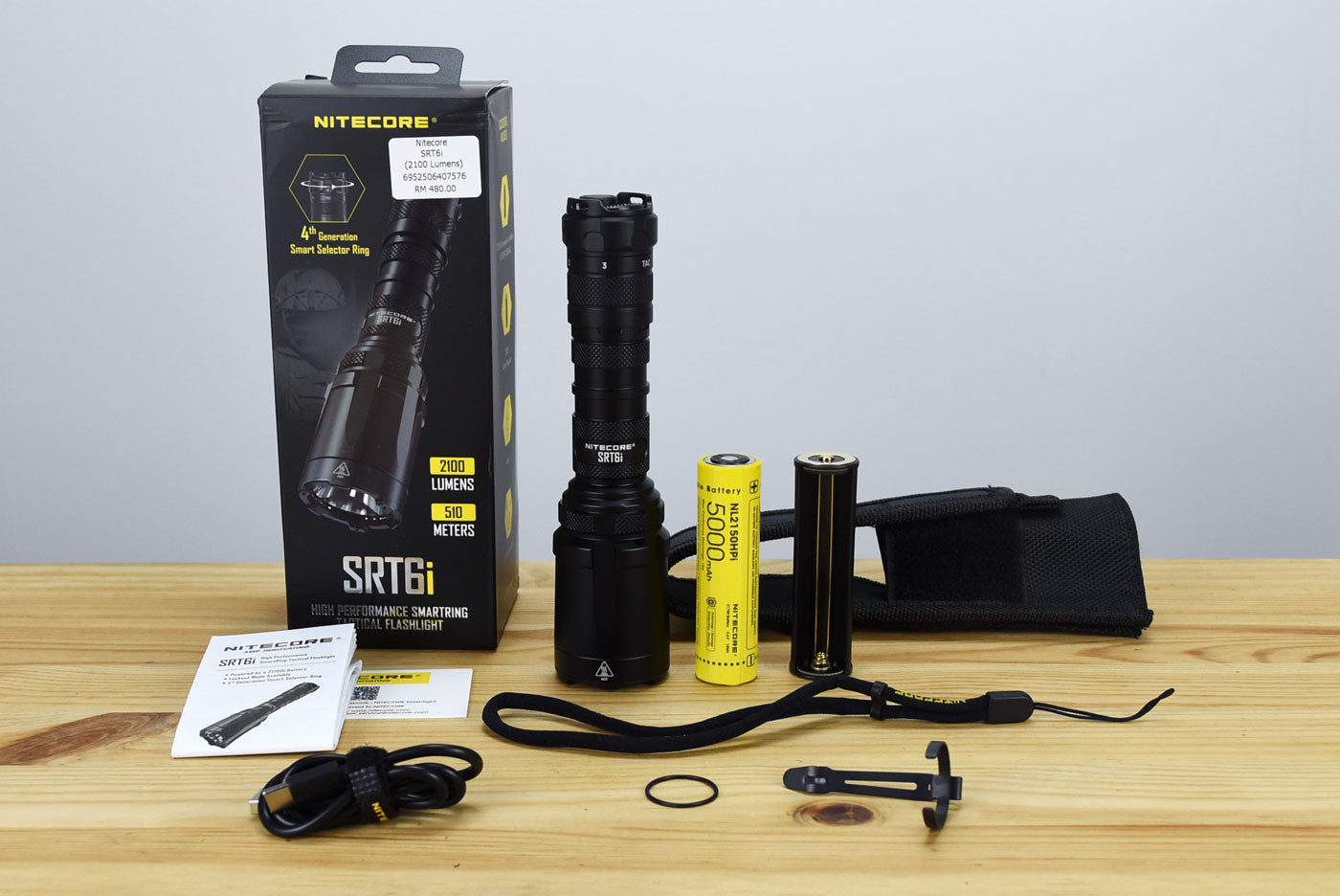 Nitecore SRT6i LED Rechargeable Flashlight (2100 Lumens)