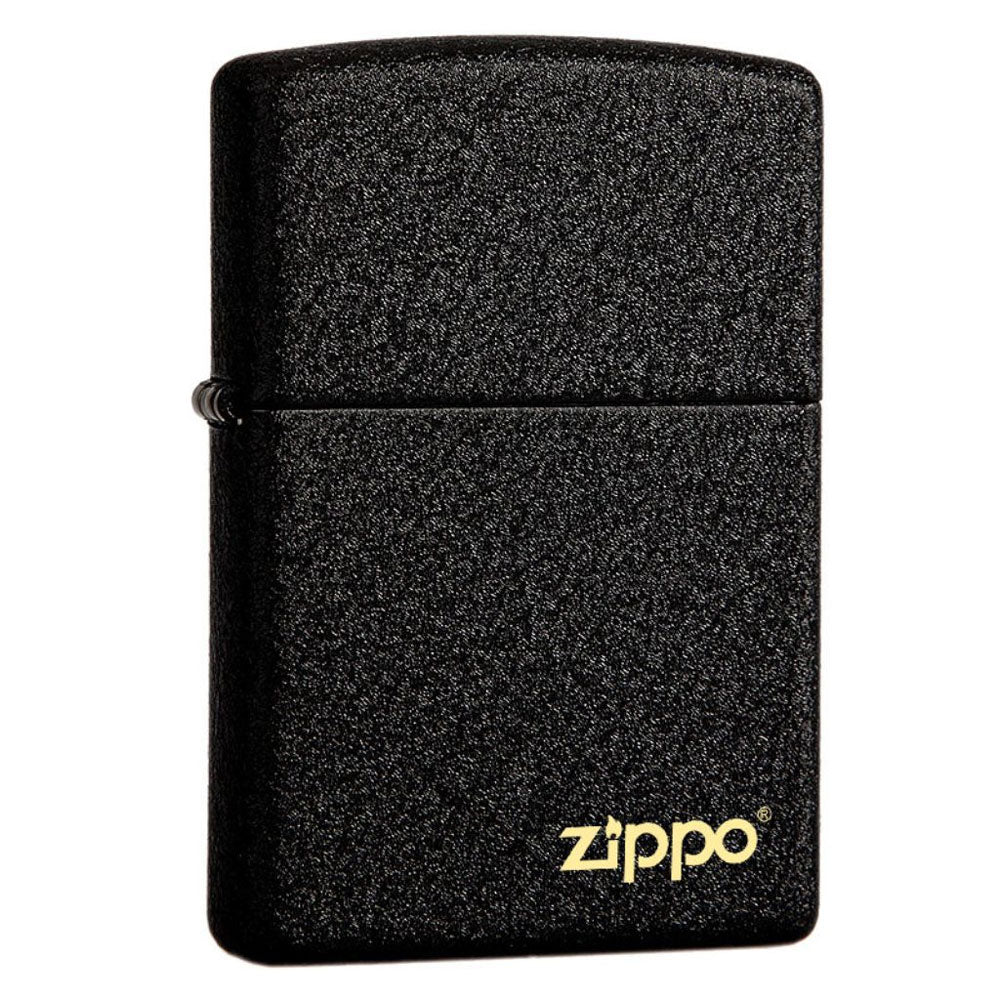 New Plain Black Crackle Original Genuine Zippo Lighter store