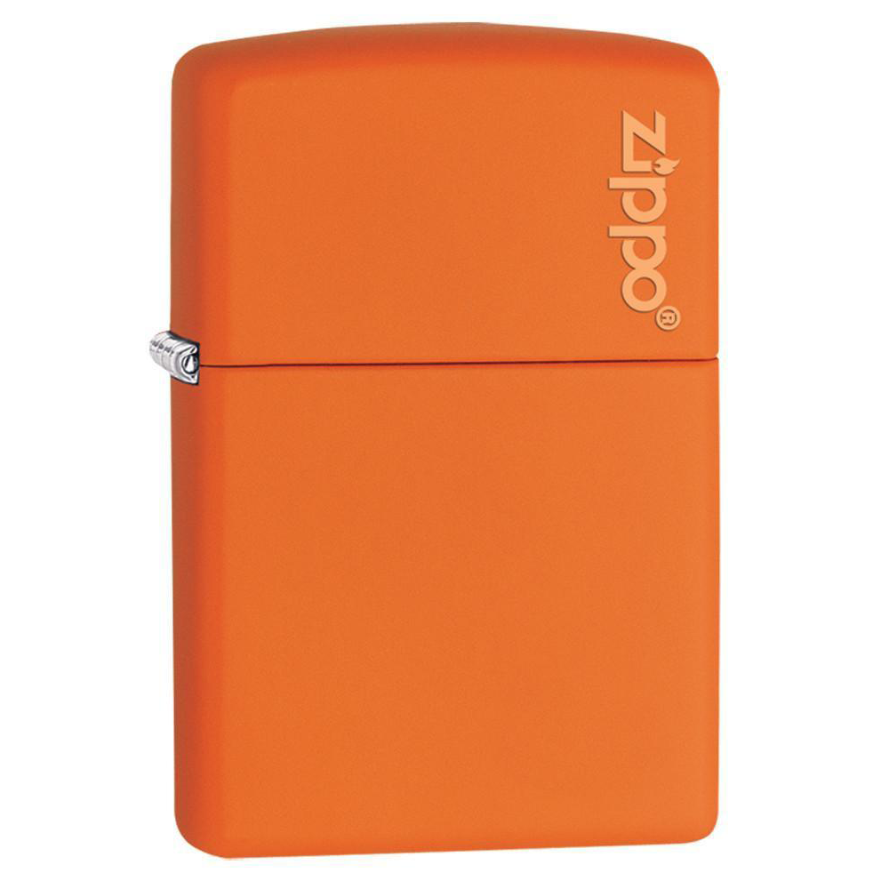 Zippo Matte Logo 231ZL Orange Lighter - Thomas Tools
