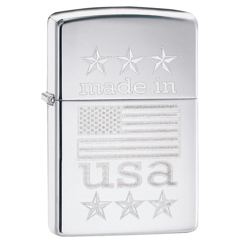 Zippo American Flag 29430 Made in USA with Flag Lighter