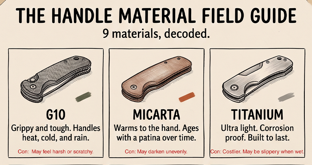 The Knife Handle Material Guide