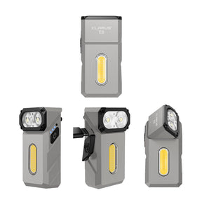 Klarus E8 in hand ergonomic design