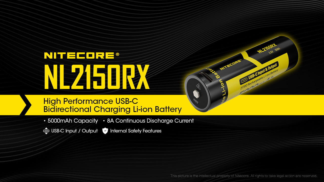 Nitecore Battery 21700 NL2150RX