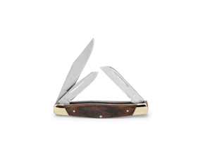 Buck 373 Trio Burlwood detail