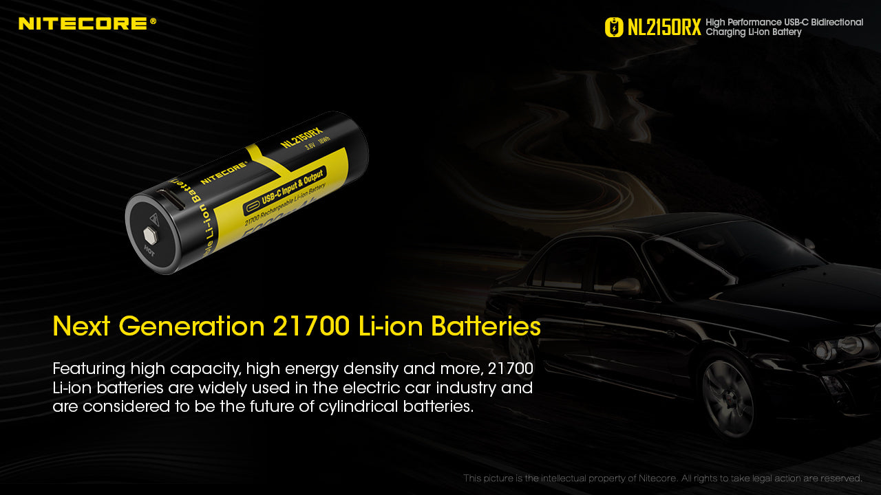 Nitecore Battery 21700 NL2150RX