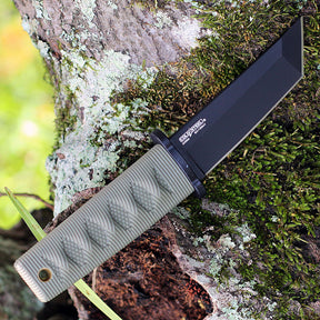 Cold Steel Kyoto I Tanto Black Fixed Blade (OD Green Handle)