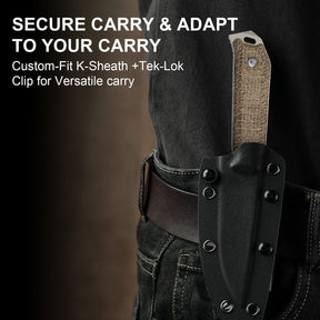Kizer 1045MD1 Begleiter Fix lanyard hole detail