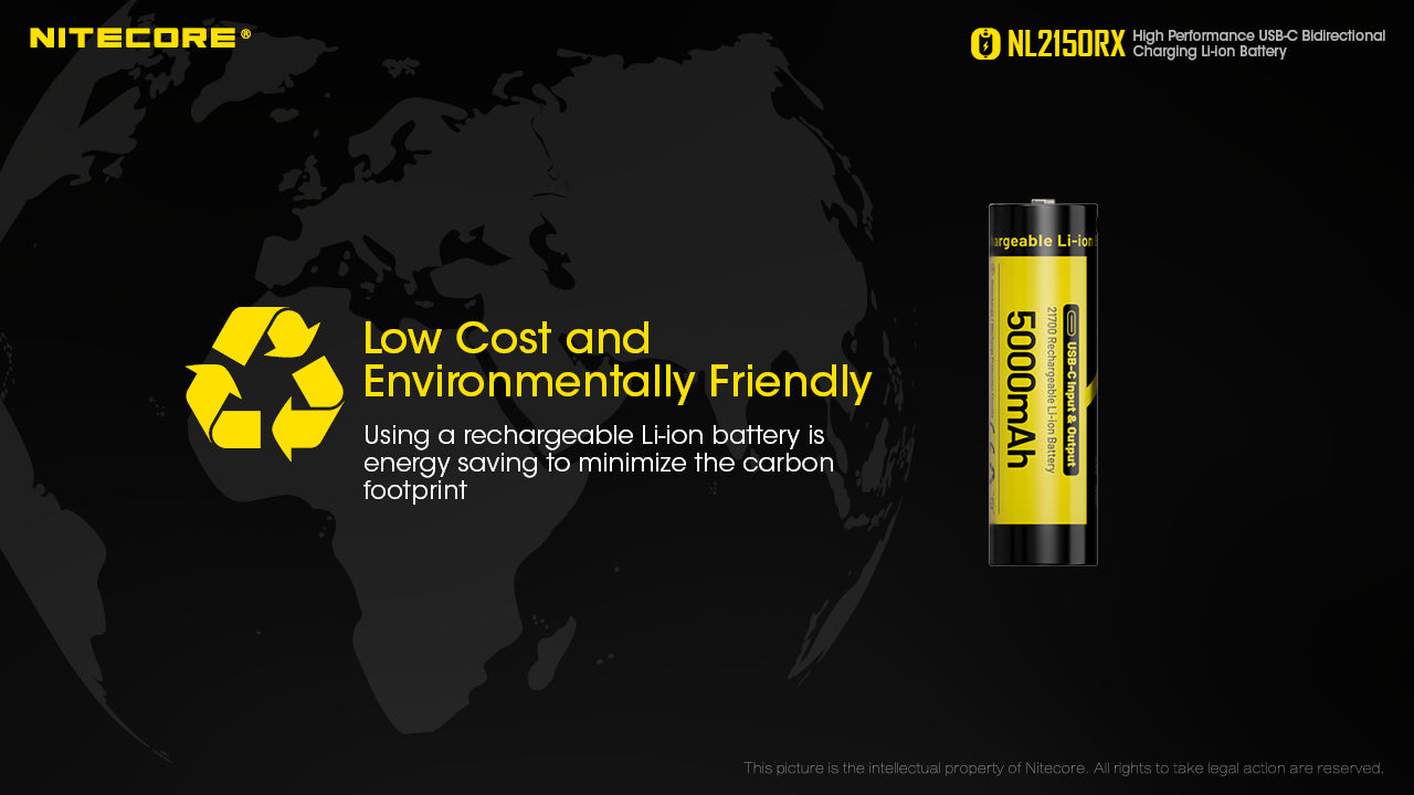 Nitecore Battery 21700 NL2150RX