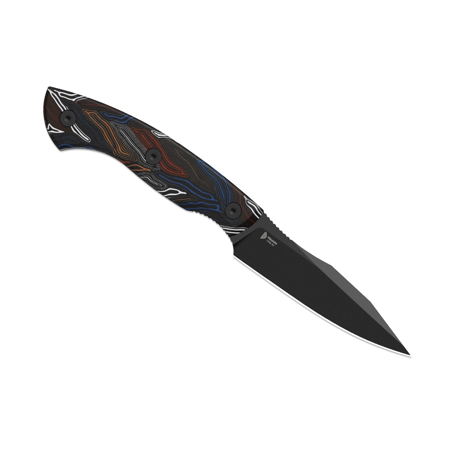 Kizer 1109A1 Hissbite Damascus G10 handle