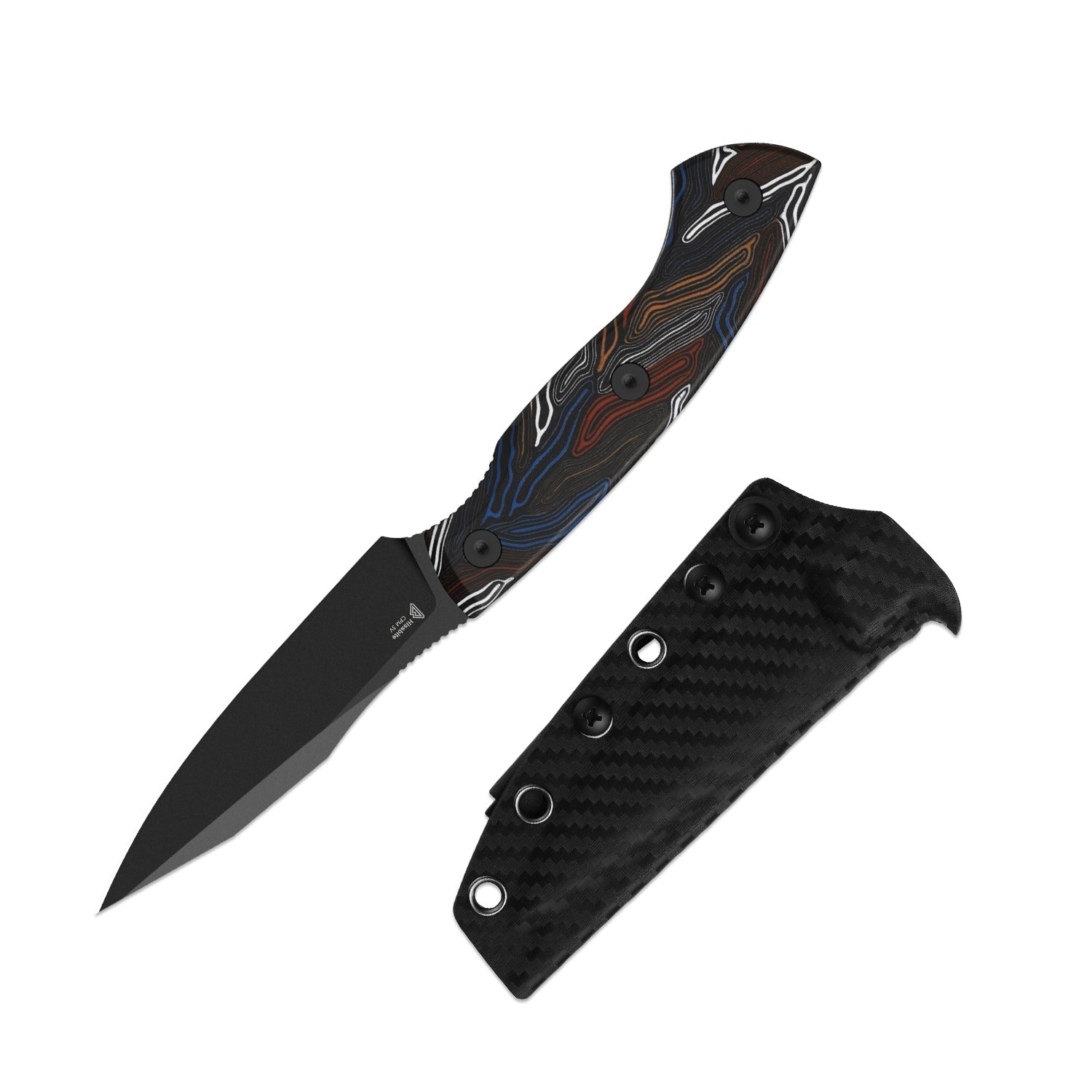 Kizer 1109A1 Hissbite with Kydex sheath