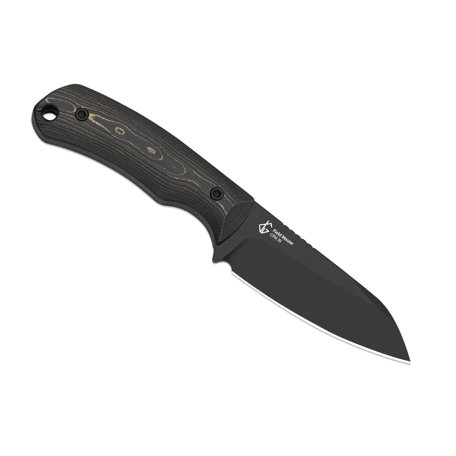 Kizer 1135A1 Field Mouse FatCarbon Camo Gold handle