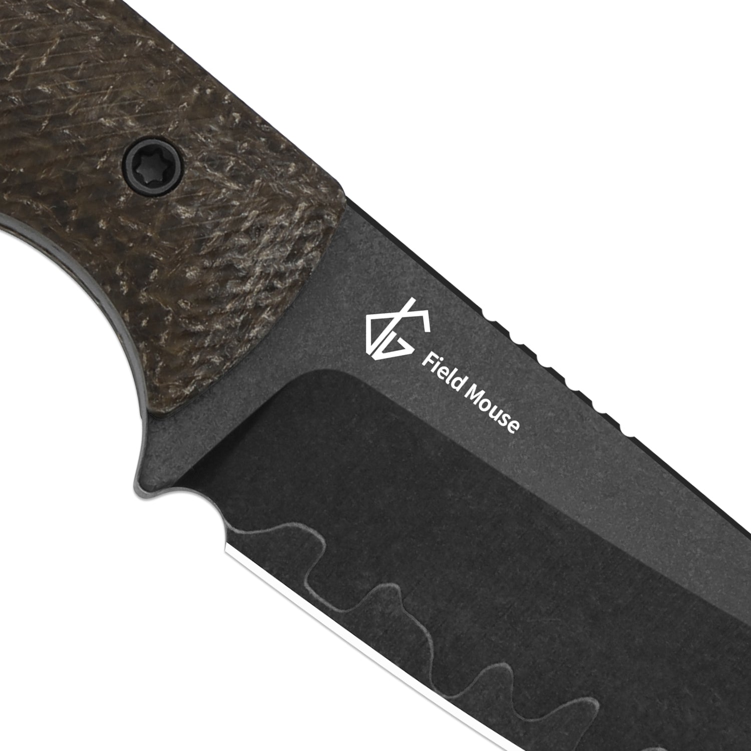 Kizer 1135A2 Field Mouse handle detail
