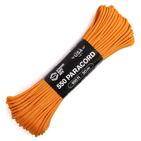 Atwood 550lbs Paracord 7 cores 100ft (Alloy Orange)
