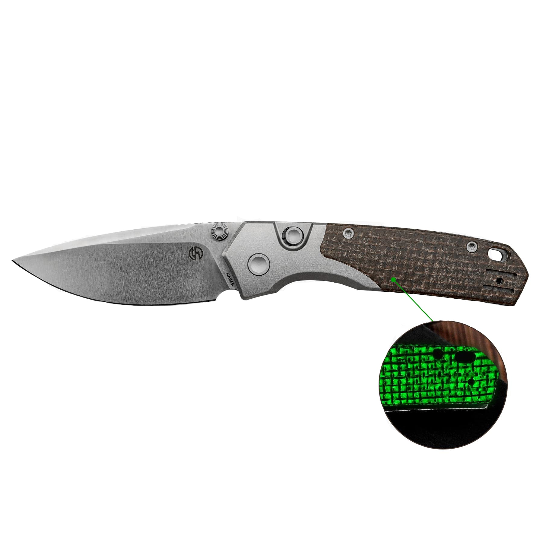 Vosteed A2238 Psyop 299 GITD S35VN