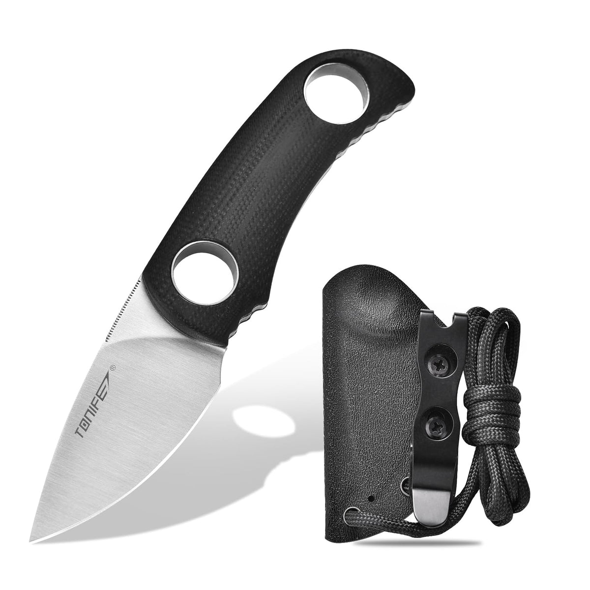 Tonife HKT2021BK-S Runer Fixed Blade (Black G10 Handle)