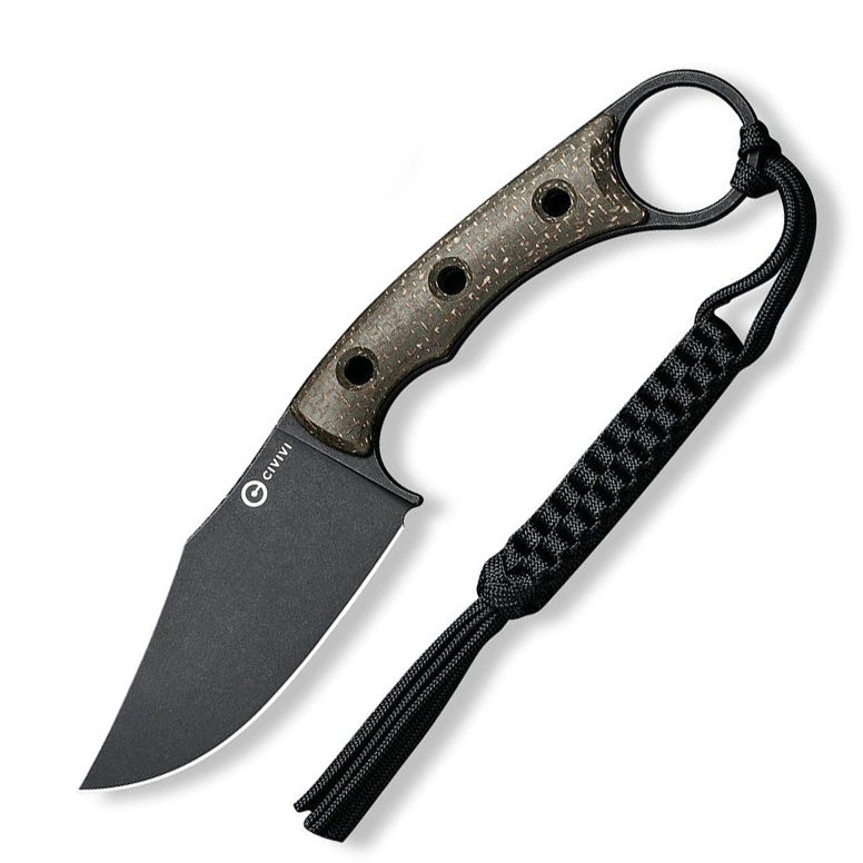 Civivi C20059B-3 Midwatch Fixed Blade (Green Burlap Micarta Handle)