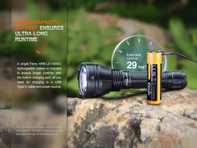 Fenix HT32 Rechargeable Outdoor Hunting Flashlight (2500 Lumens)
