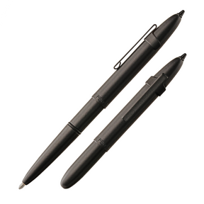 Fisher Matte Black Bullet Space Pen (With Black Clip)