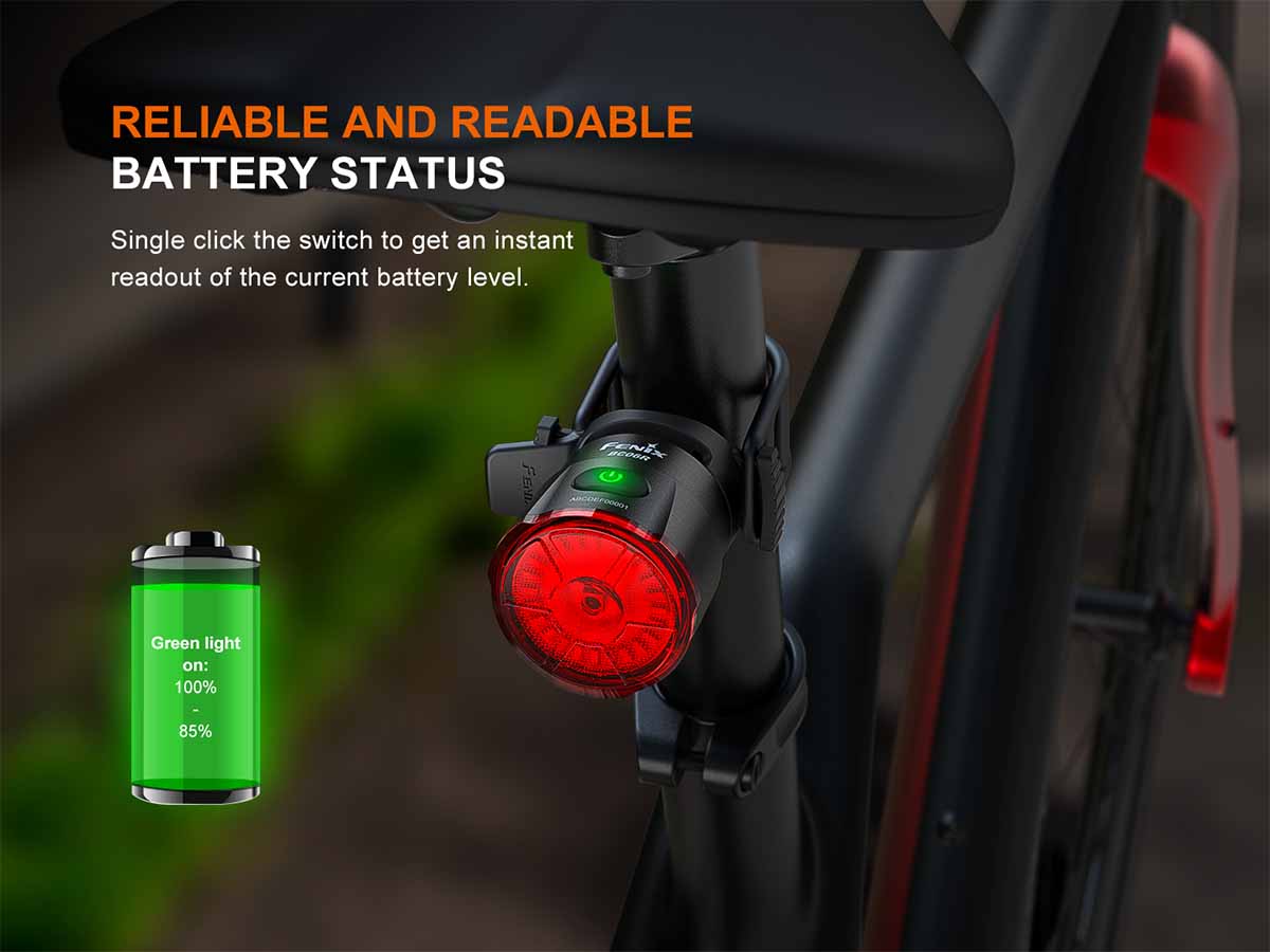 Fenix BC06R Smart Brake Sensing Rechargeable Bicycle Tail Light