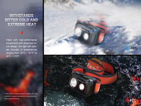 Fenix HL32R-T Trail Running Rechargeable Headlamp (Black) (800 Lumens)