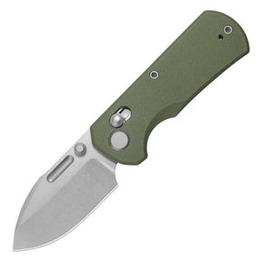 GEO Knife Belluf Crossbar Lock M390 (Green G10 Handle)