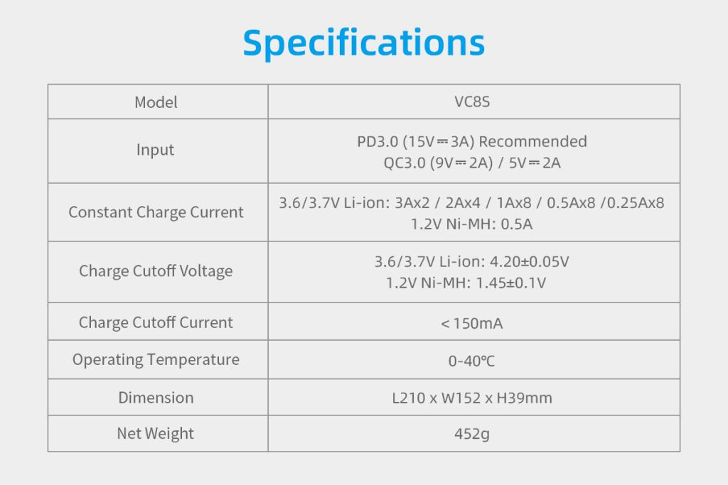 Xtar Charger VC8S