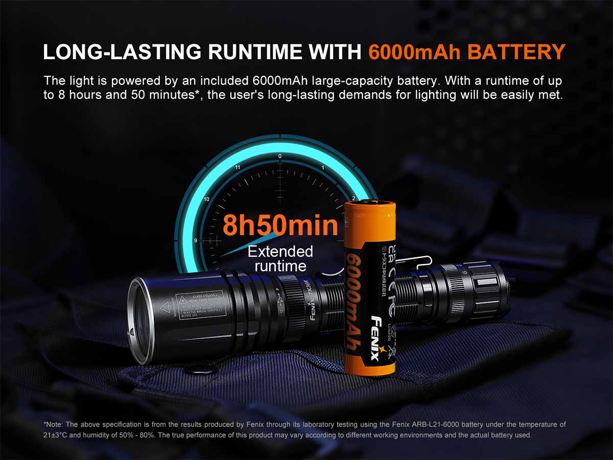 Fenix TK30R 1.5KM Rechargeable LEP White Laser Flashlight (500 Lumens)