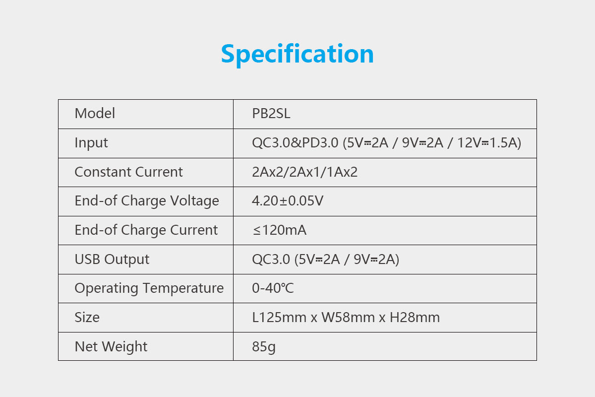 Xtar Charger PB2SL (3 Versions)