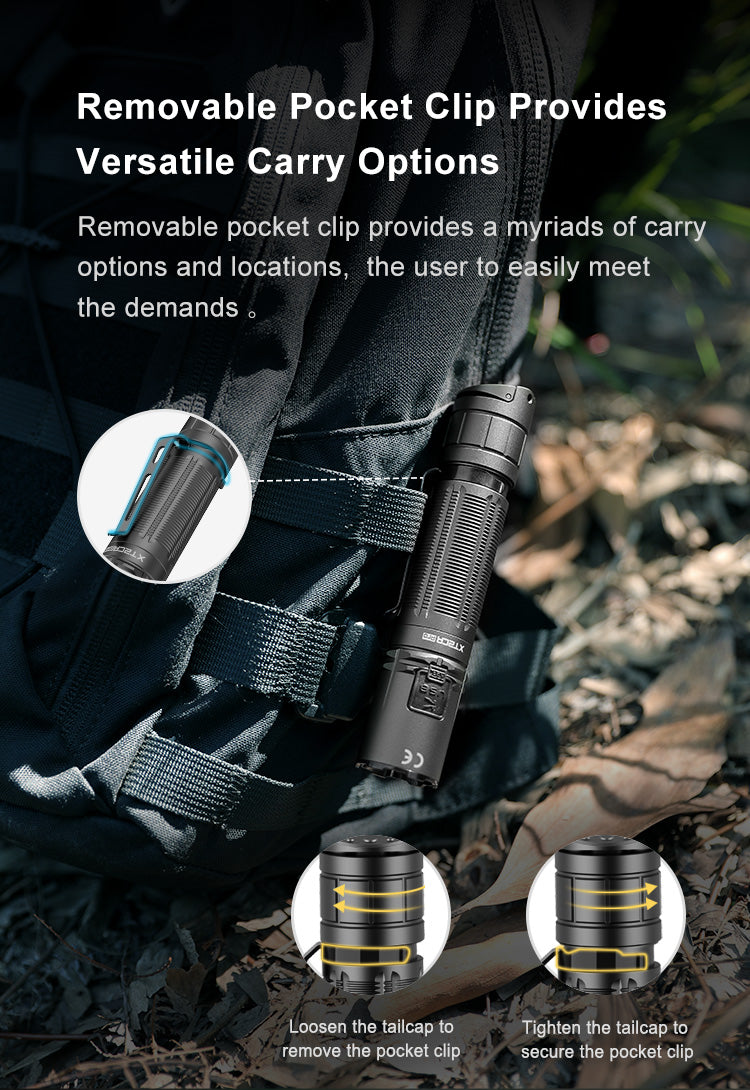 XT2CR PRO Removable Pocket Clip