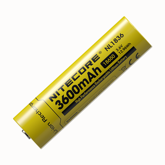 Nitecore Battery NL1836 18650 3600mAh Rechargeable