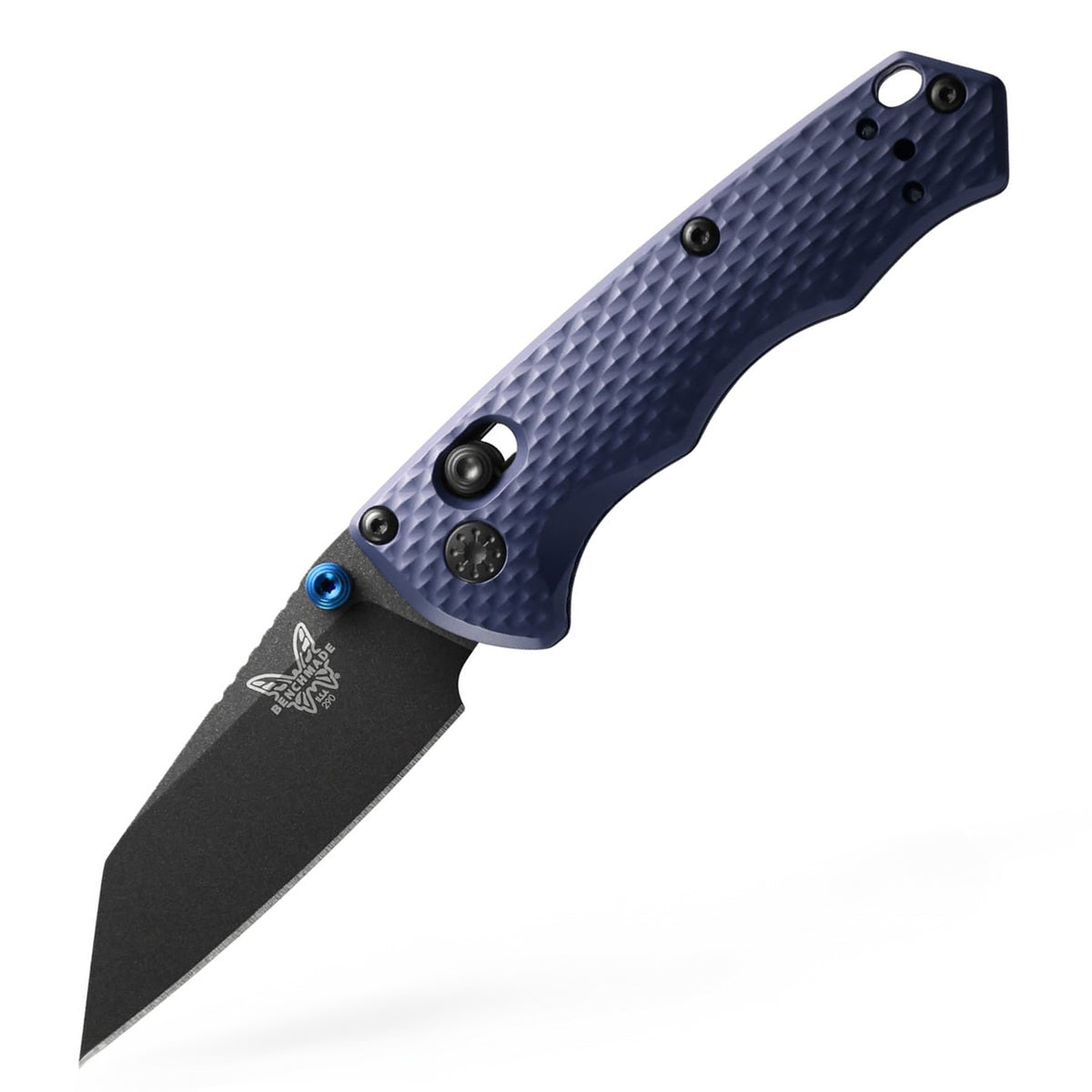 Benchmade 290BK Full Immunity Folding Knife (Crater Blue Billet Aluminum Handle)