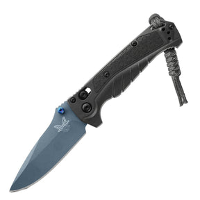 Benchmade 18065BT-01 Water Mini Adira Folding Knife (Tempest Gray Grivory Handle)