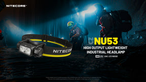 Nitecore NU53 Spotlight + Floodlight Rechargeable Headlamp (1800 Lumens)