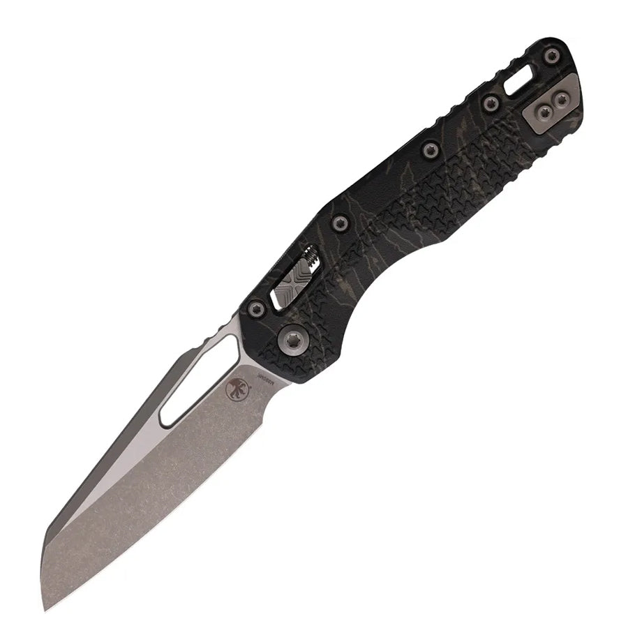 Microtech MSI Ram-Lok Tri Grip AP Tiger Folding Knife