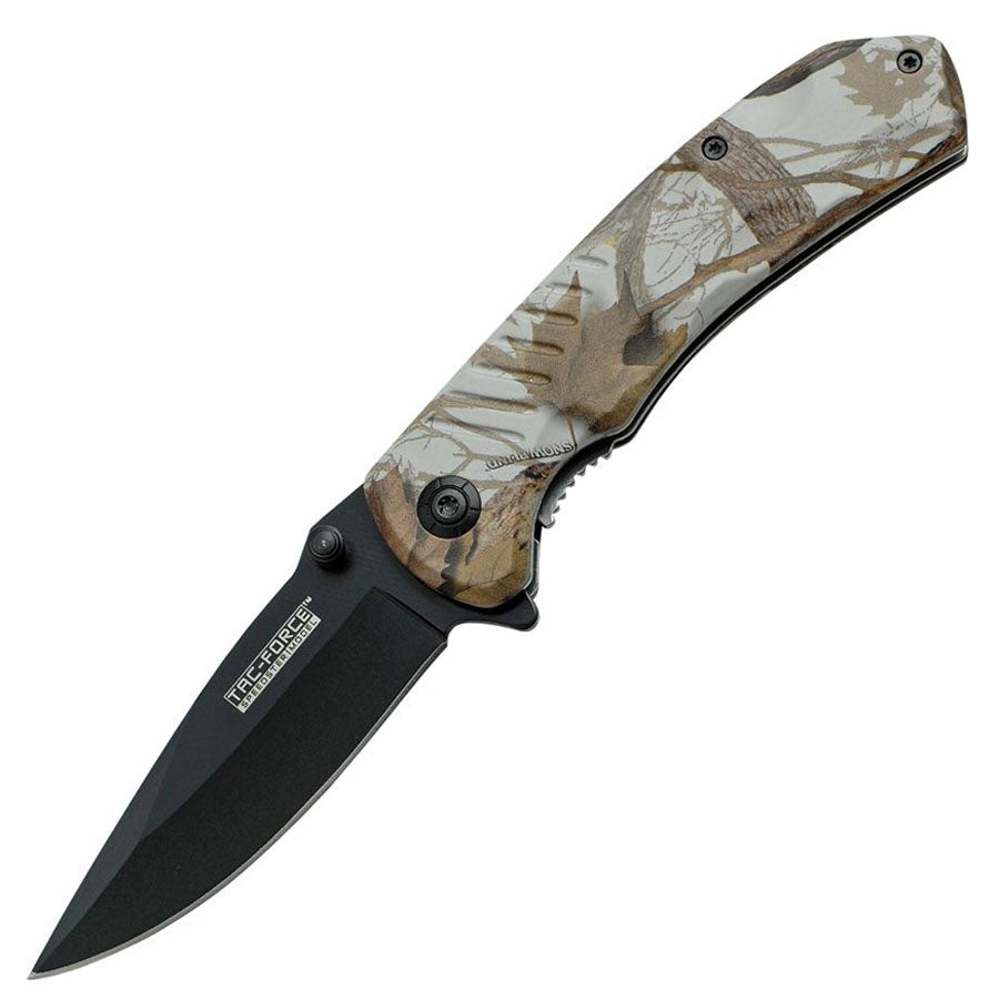 Tac Force 764 Assisted EDC Folding Knife (Brown Camo Handle)