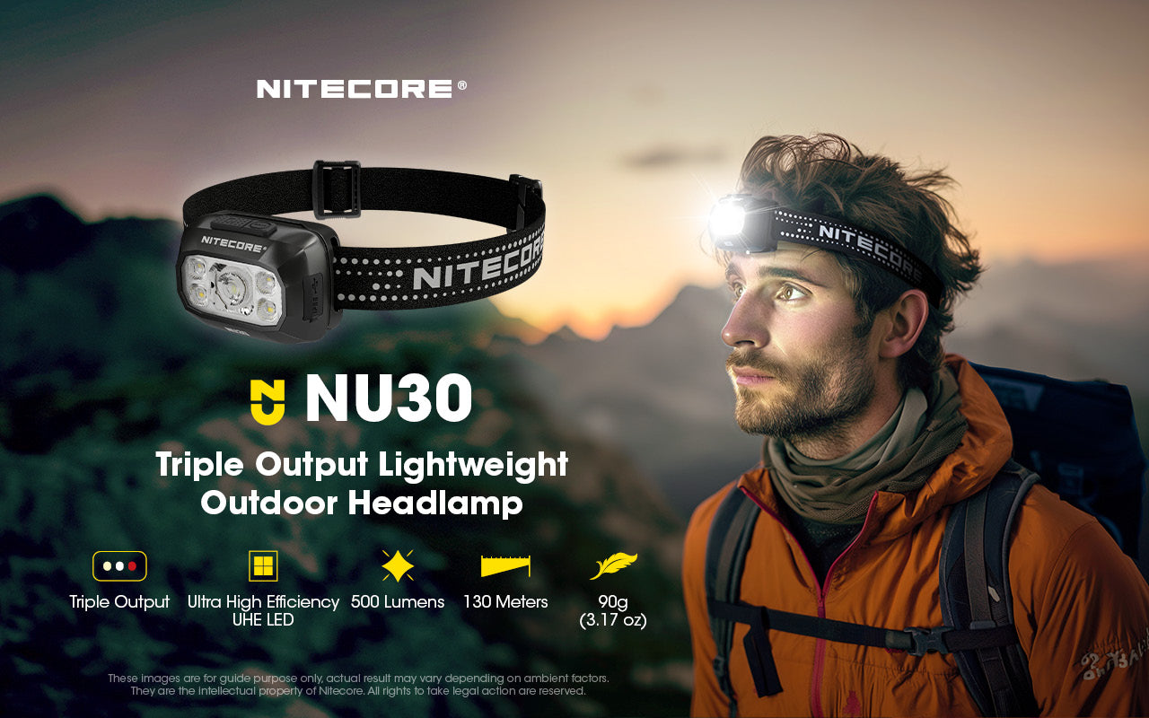 Nitecore NU30 Rechargeable Headlamp (500 Lumens)