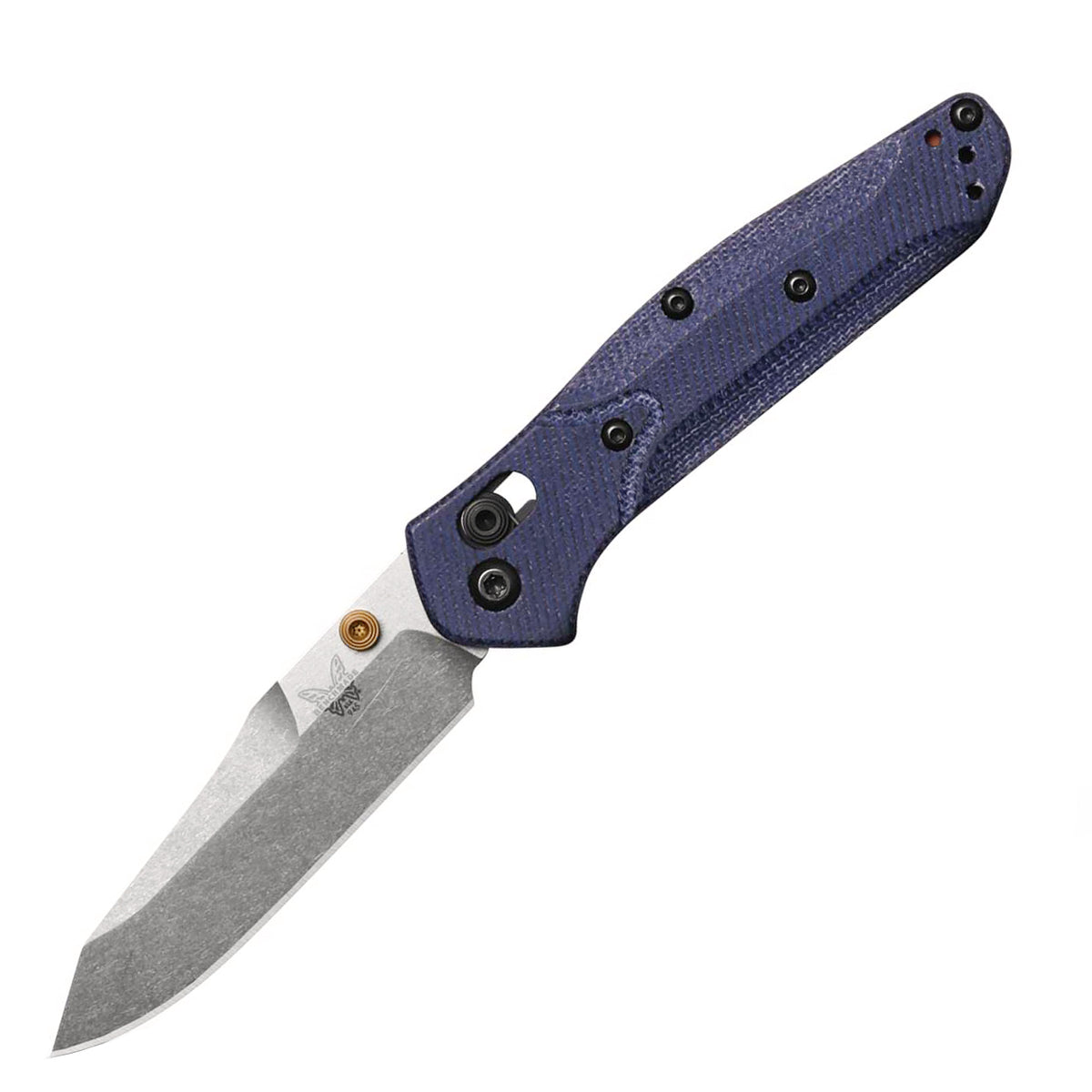 Benchmade 945-04 Mini Osborne Folding Knife (Denim Micarta Handle)