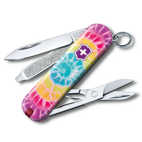 Victorinox Classic Limited Edition 2021 Tie Dye Multitool Pocket Knife 0.6223.L2103