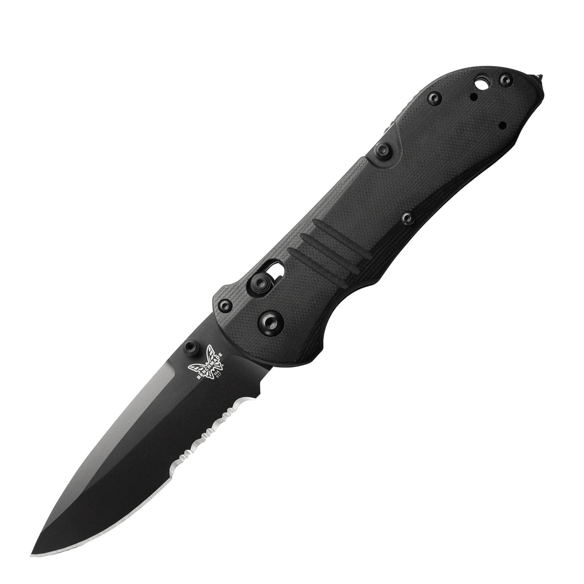 Benchmade 917SBK Tactical Triage Folding Knife (Black G10 Handle)