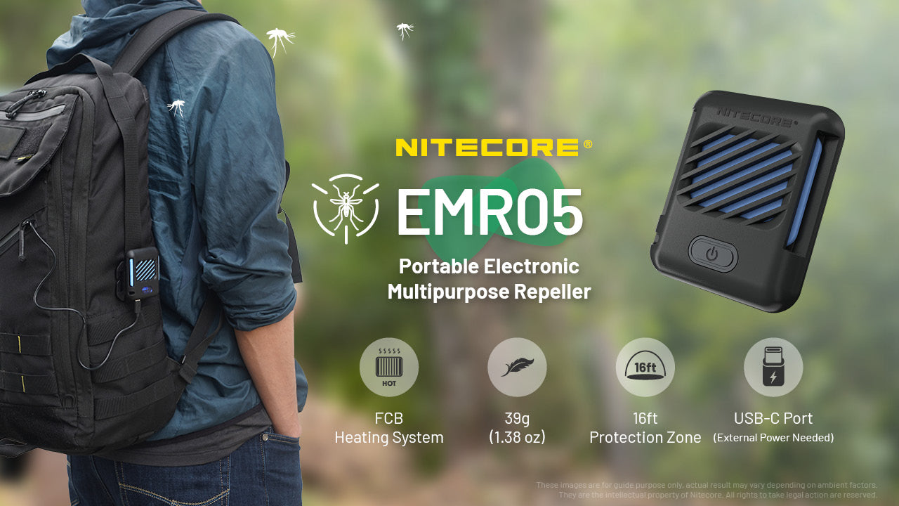 Nitecore EMR05 Portable Electronic Mosquito Repeller (2 Versions)