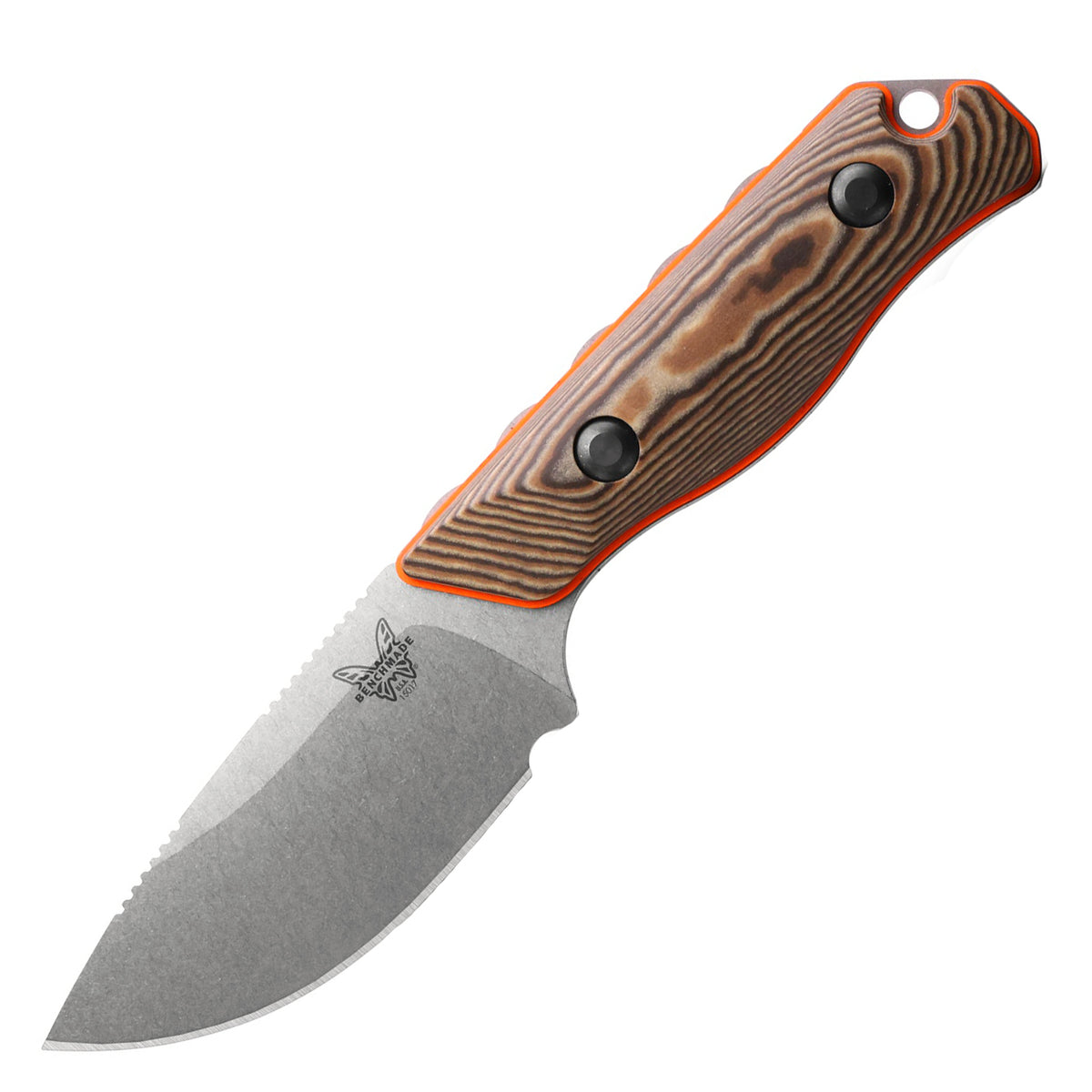 Benchmade 15017-1 Hidden Canyon Hunter Fixed Blade (Richlite Orange G10 Base Layer Handle)