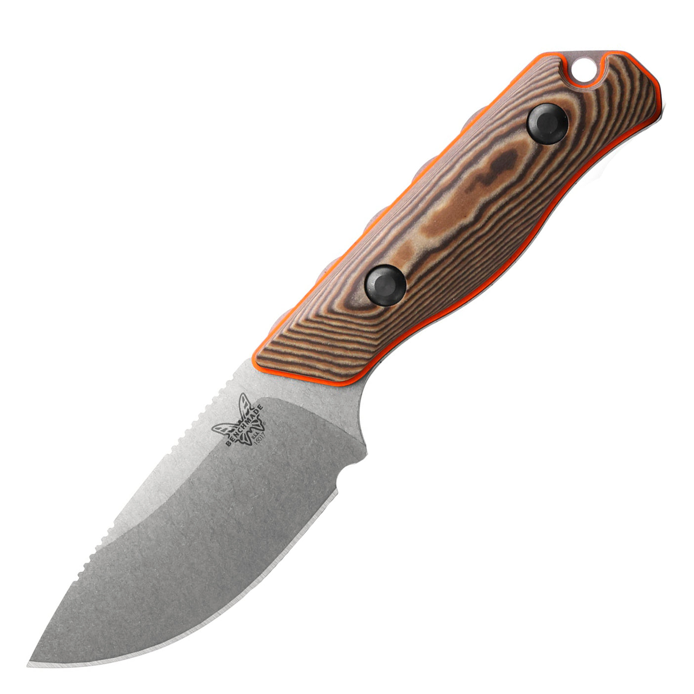 Benchmade 15017-1 Hidden Canyon Hunter Fixed Blade (Richlite Orange G10 Base Layer Handle)